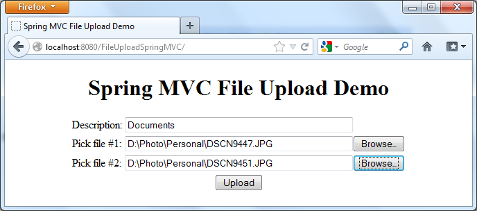 Spring mvc file on sale upload